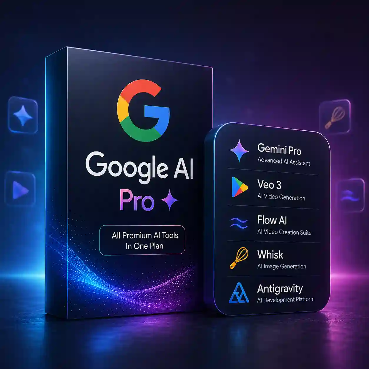 Google AI Pro Gemini, Veo & Flow ( 1 years)